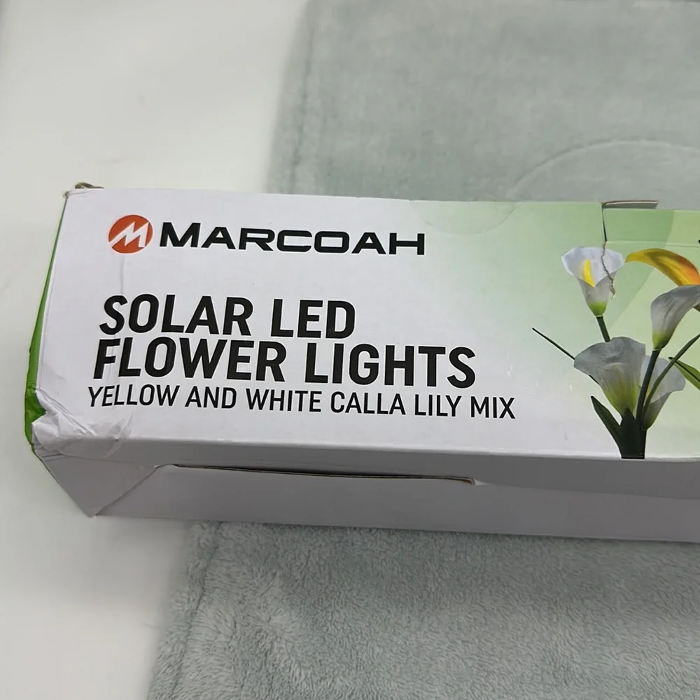 Marcoah Upgraded Solar Calla Lilies 2-pack Flower Lights-Waterproof LED Flowers - Picture 4 of 7